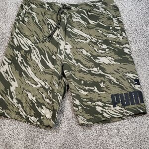 Plus Size Puma Camo Shorts